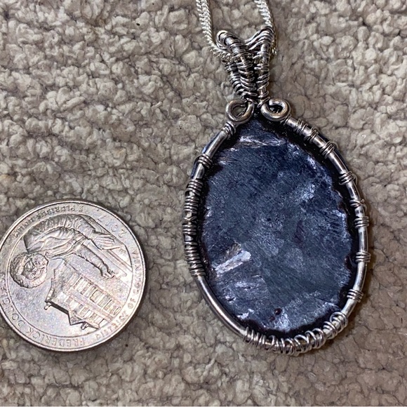 Sale * Ocean Jasper Wire Wrapped Handcrafted pendant - Picture 3 of 6